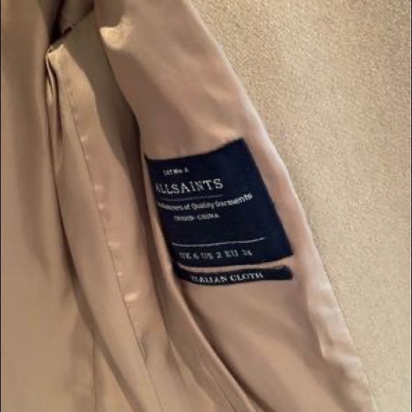 All saints hendricks camel wool coat - Picture 6 of 7